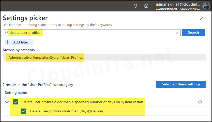 Delete user profiles older than a specified number of days on system restart