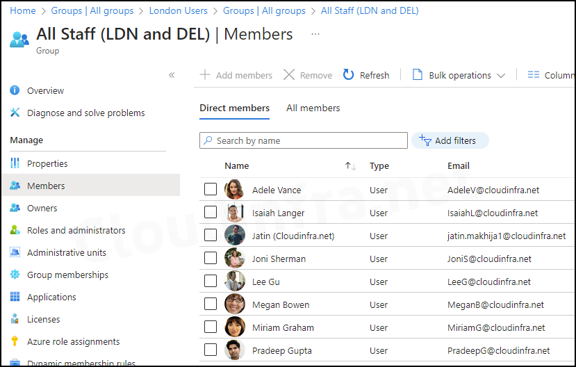 Verify Microsoft 365 dynamic group membership