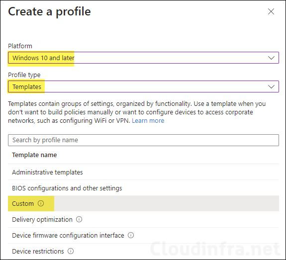 Steps to Configure a Lock Screen Policy using Intune