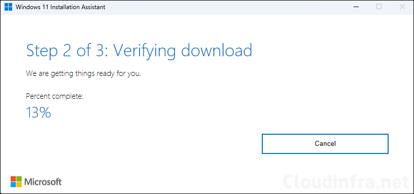 Verifying the download