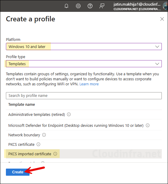 Create PKCS Imported Certificate Deployment