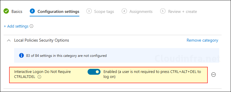Interactive Logon Do not Required CTRLALTDEL policy setting