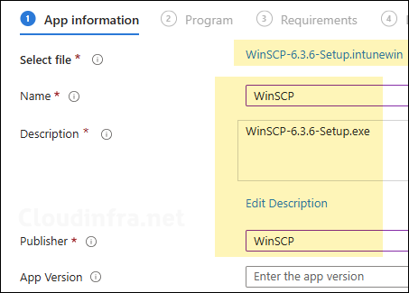 Create Win32 app deployment on Intune