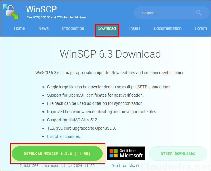 Download WinSCP .EXE Installer File