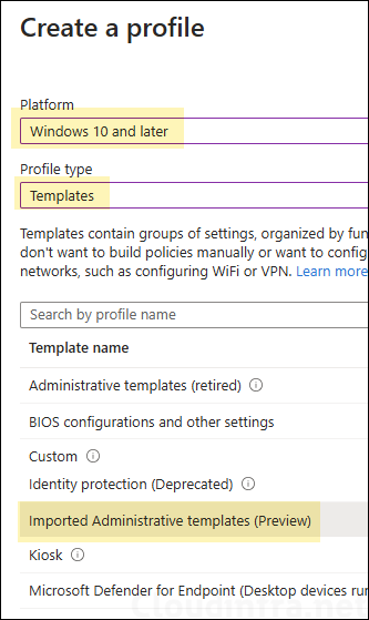 Create Network Drive Mapping Intune Policy