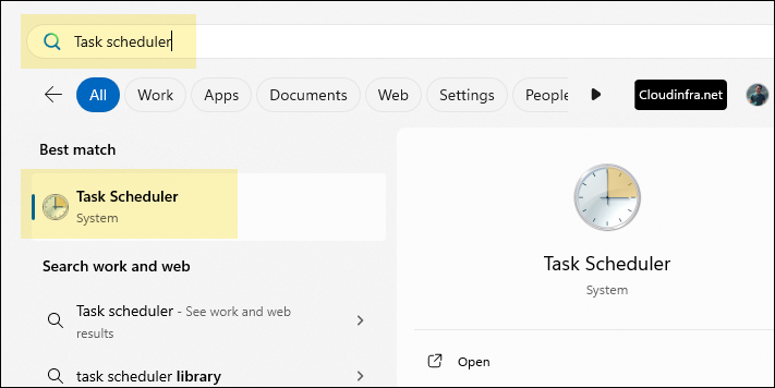 Open Task Scheduler