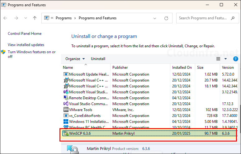 End User Experience of Deployment of WinSCP app Intune