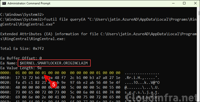 fsutil to check managed installer