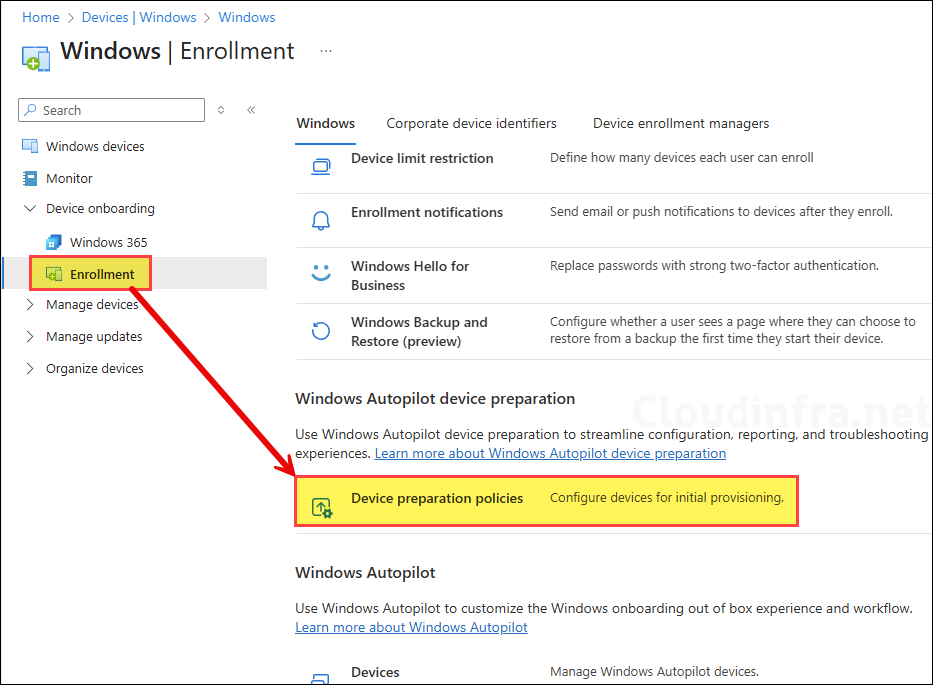 Create Autopilot Device Preparation Profile