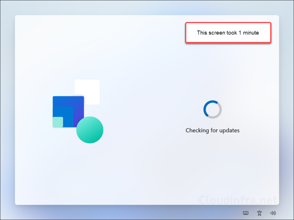 Checking for updated OOBE screen