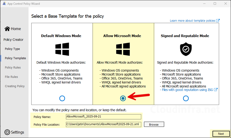 Select All Microsoft Mode