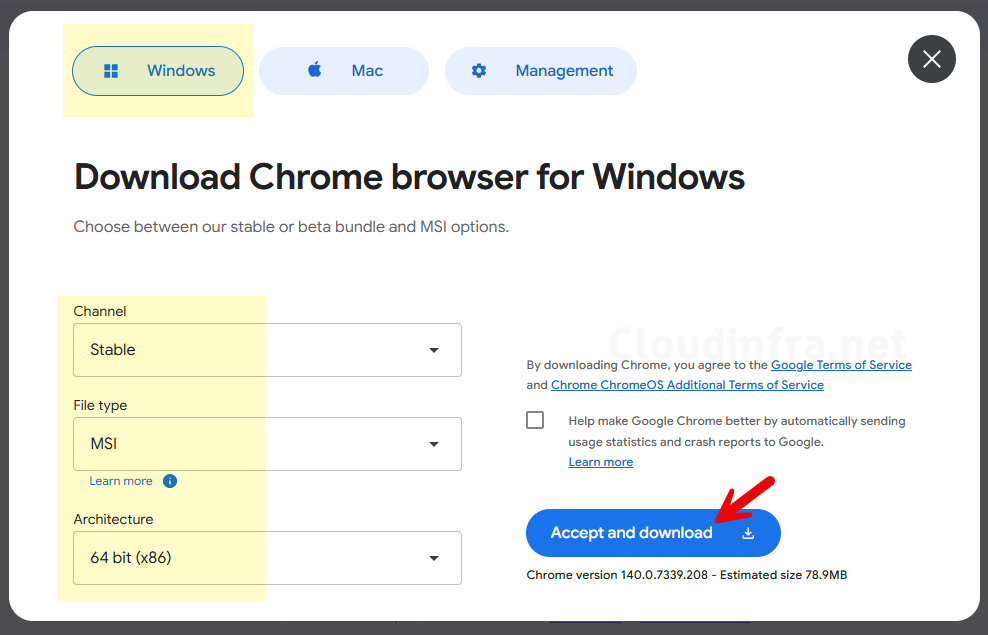 Download Chrome Enterprise
