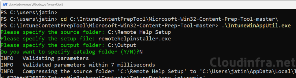 Repackage Remote Help App into IntuneWin file