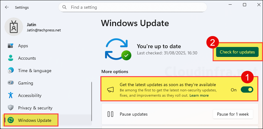 Get the latest updates as soon as they'are available toggle