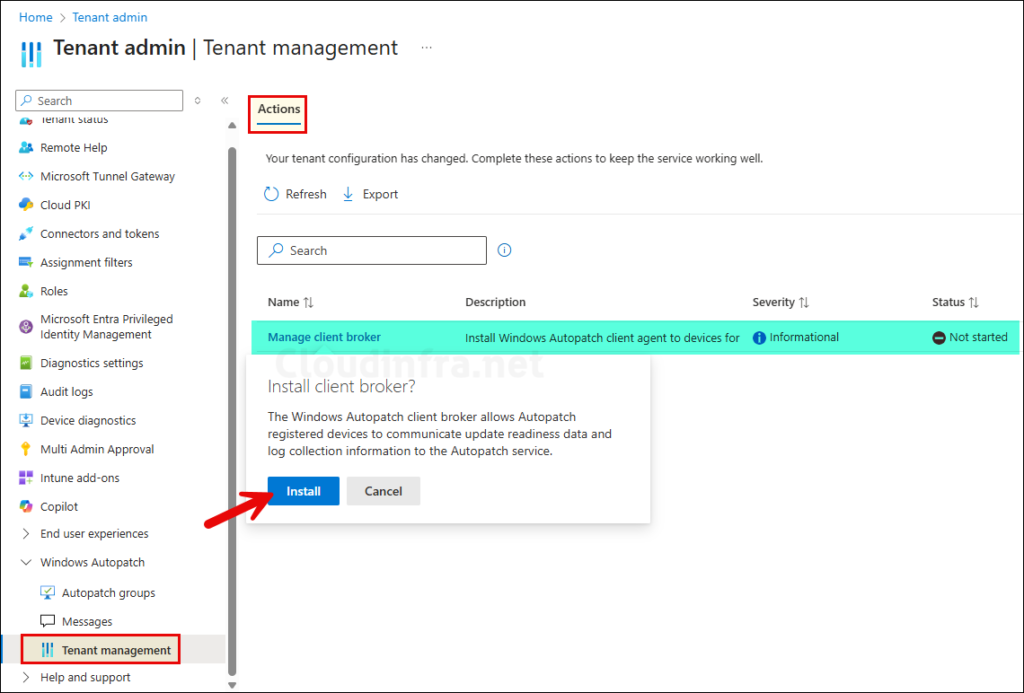 Install Autopatch Client Broker
