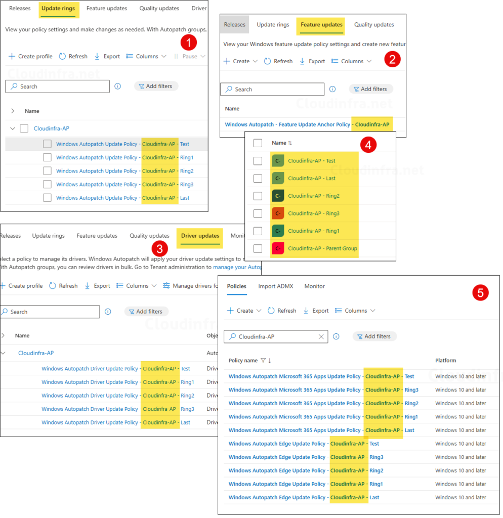 Autopatch group renamed policies