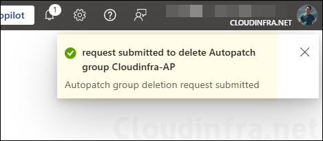 Deleting an AutoPatch Group