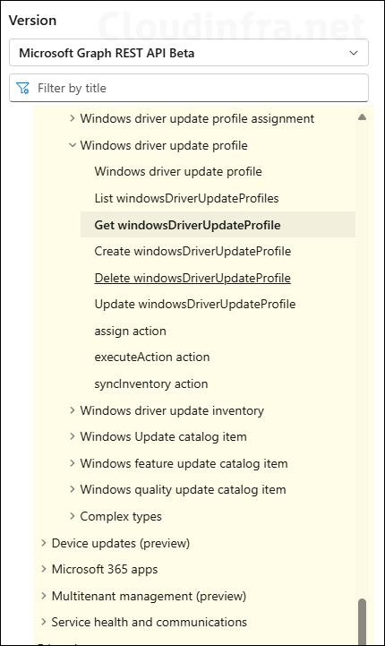 Manage Driver Policies using Microsoft Graph