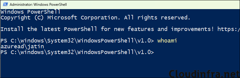 Elevate As Current User Option test