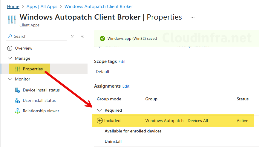Autopatch client broker app assignment