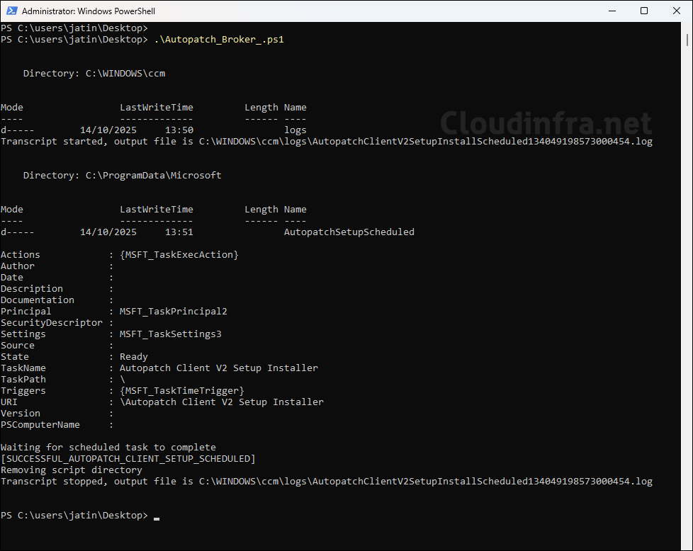 Installing AutoPatch Client Broker App Manually