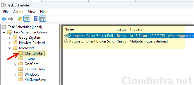 Autopatch scheduled tasks