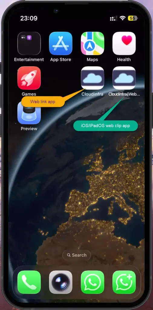 Deploy Web App on iOS using Intune