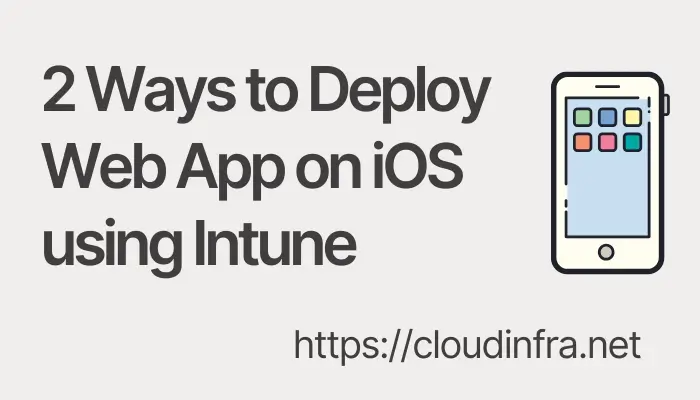 Deploy Web App on iOS using Intune