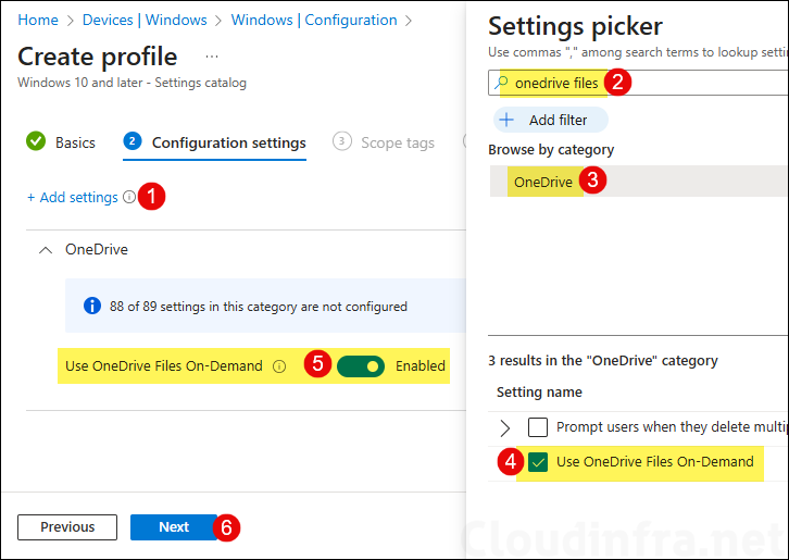 Enable OneDrive Files On-Demand using Intune