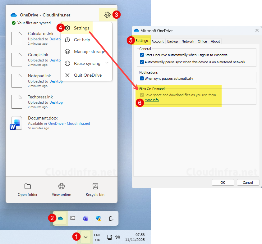 Verify Files On Demand Policy in OneDrive