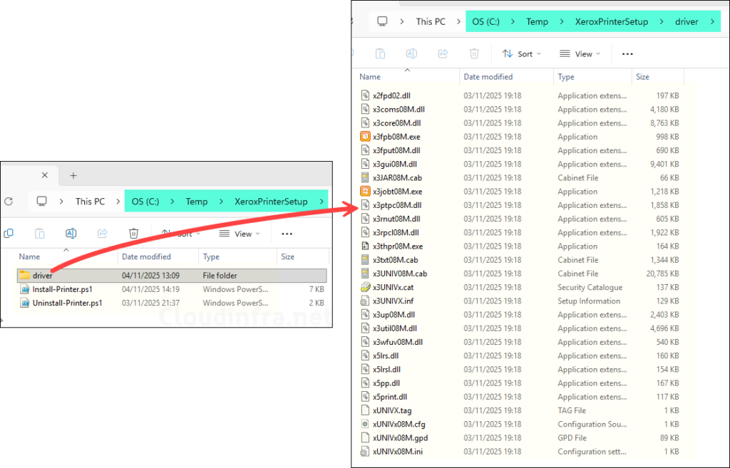 Create Intunewin file for printer driver installation via Intune