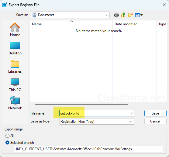 Provide registry file name