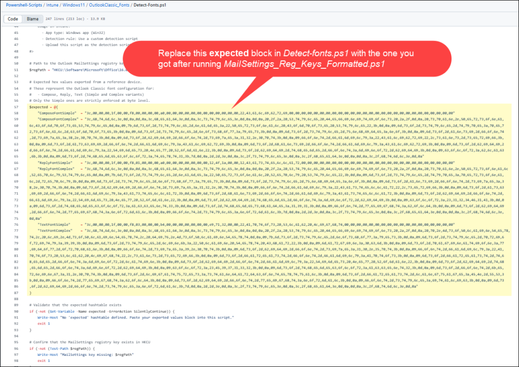 Prepare Detection Script