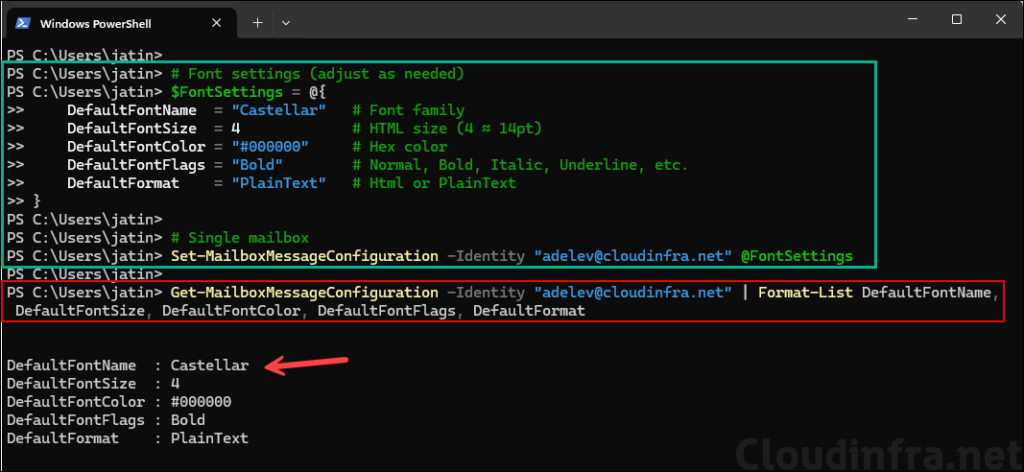Configuring Default Font in New Outlook App