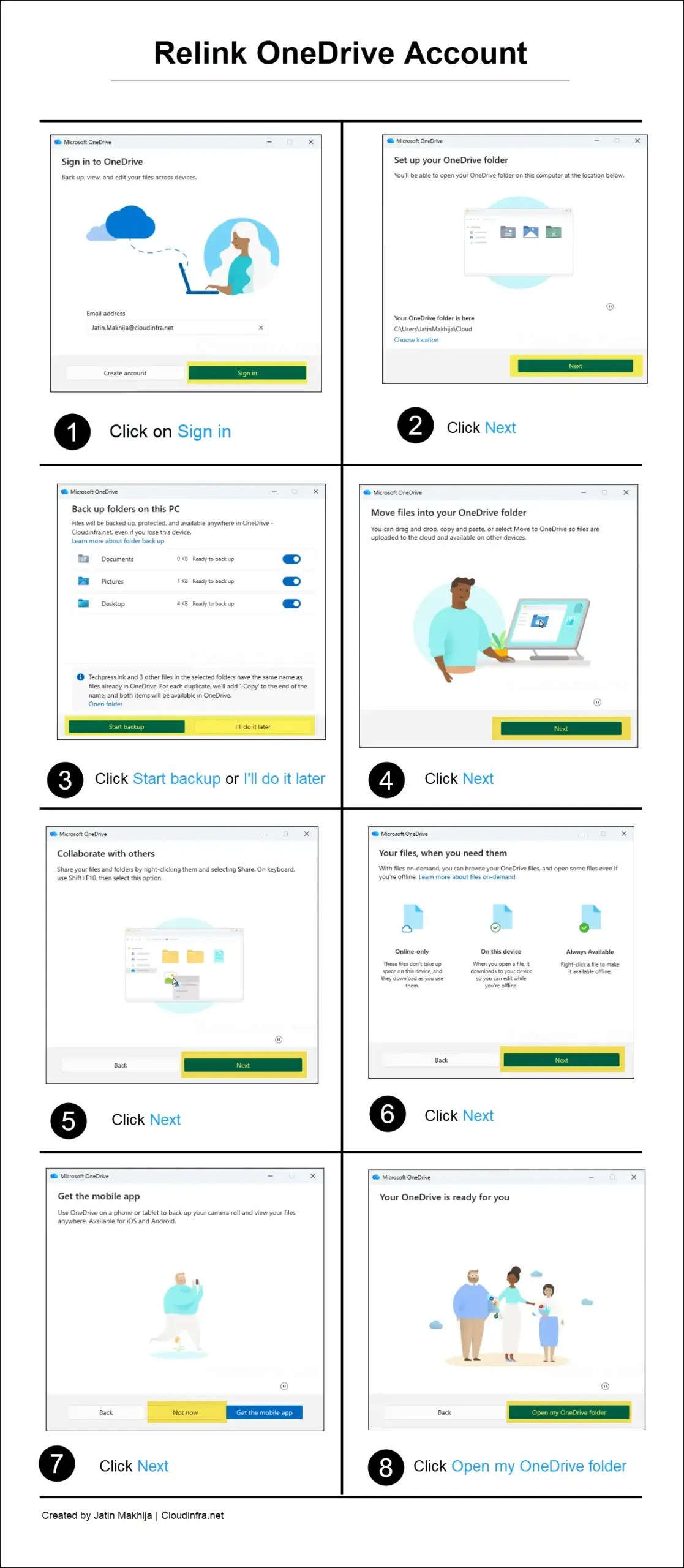 Relink OneDrive Account