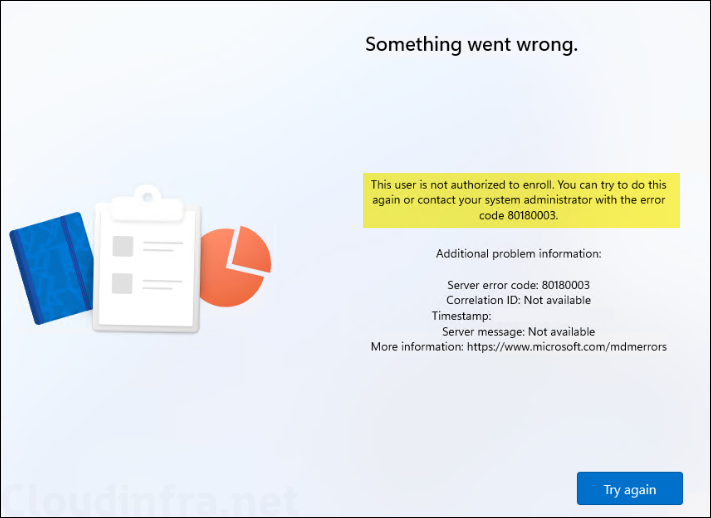 the user is not authorized to enroll error code: Fix Autopilot Device Preparation Error 80180003
