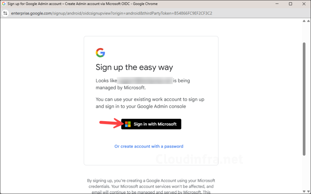 Sign in with Entra account