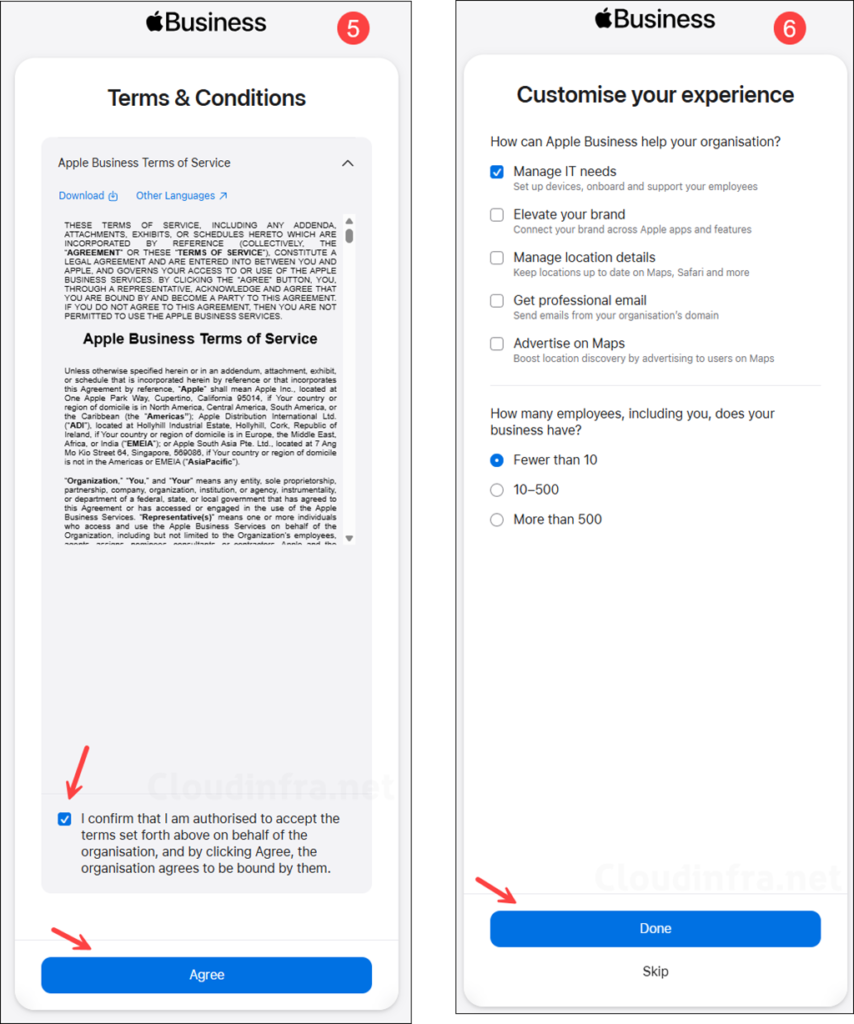 Accept the Terms & Conditions