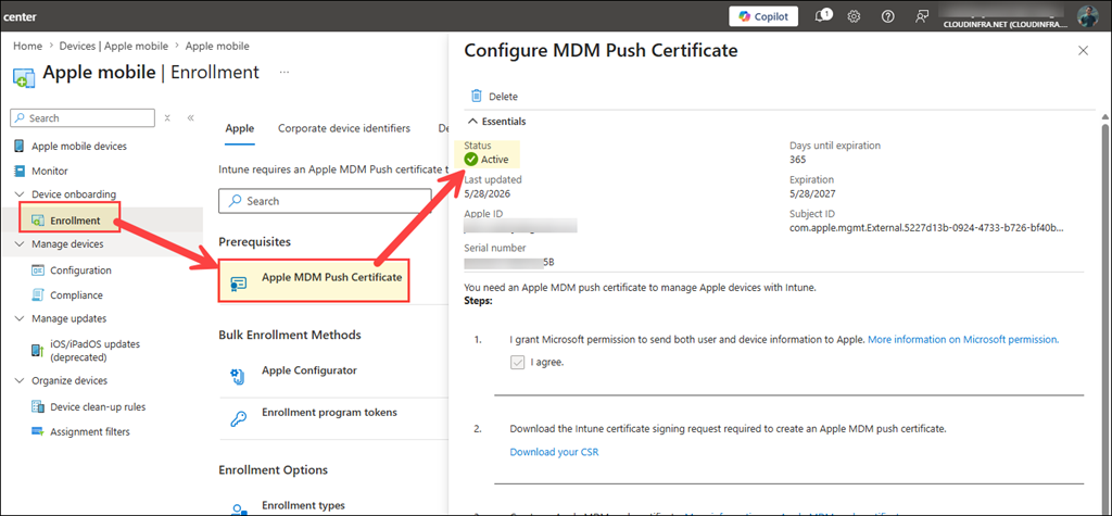 Configure Apple MDM Push Certificate