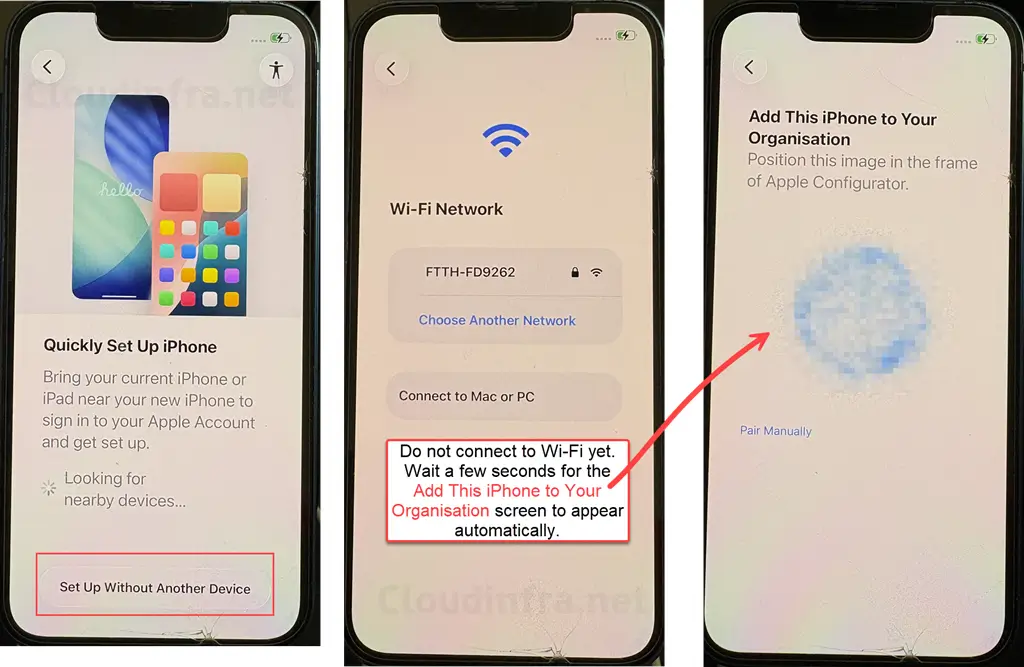 Tap on Set Up Without Another Device