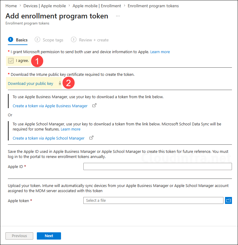 Add Enrollment Program Token