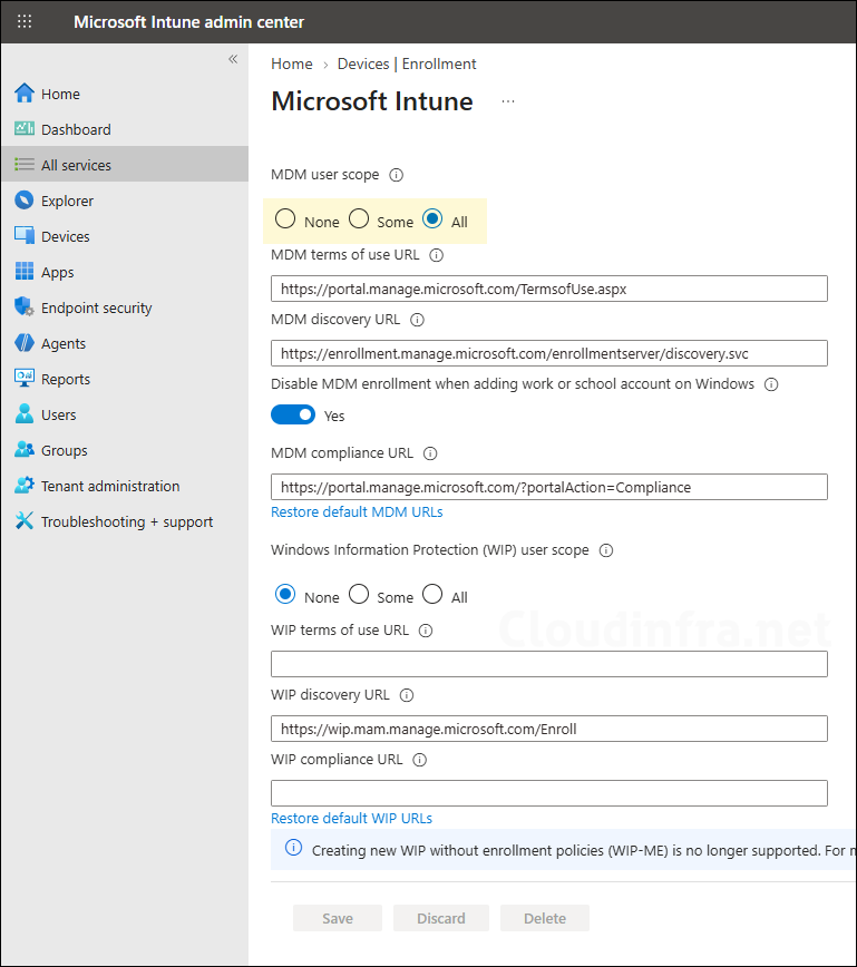 Configure Windows Automatic Enrollment