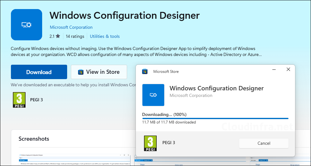 Install Windows Configuration Designer