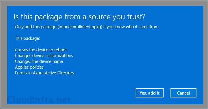Is this package from a source you trust?